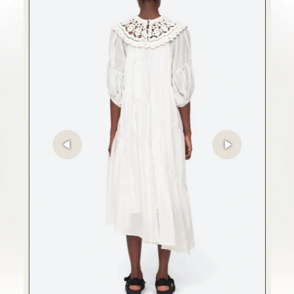 Sea New York Crochet Yoke Maxi Dress – Size L - Picture 3 of 13